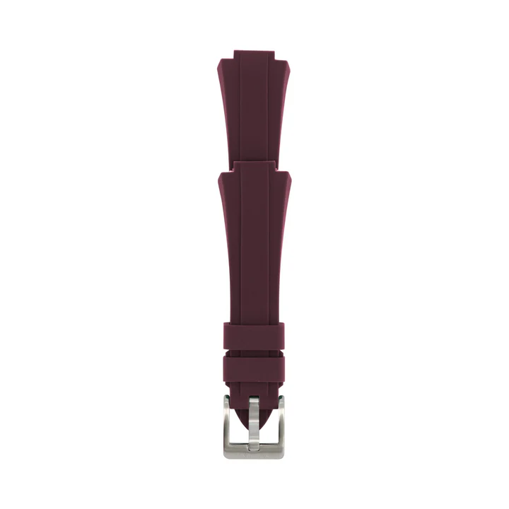 Cherry/Burgundy rubber strap