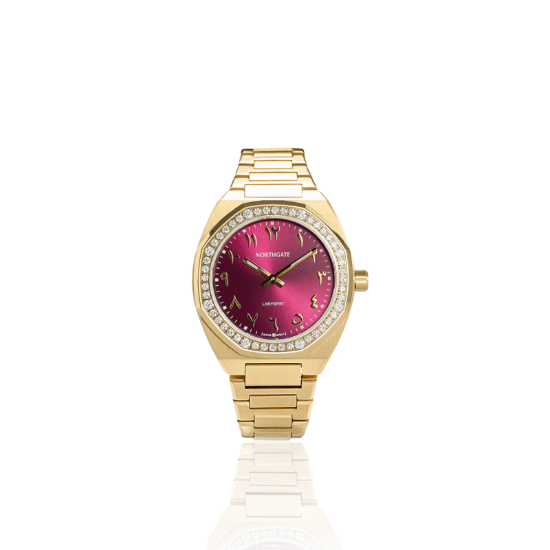 Shiny cherry diamond gold size 34mm - Image 2