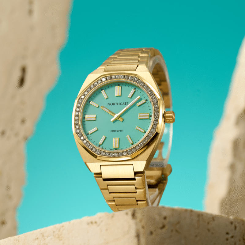 St.Barth Azur diamond gold size 34mm